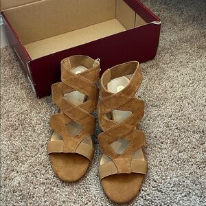 Dress Barn Brown Strappy Sandals